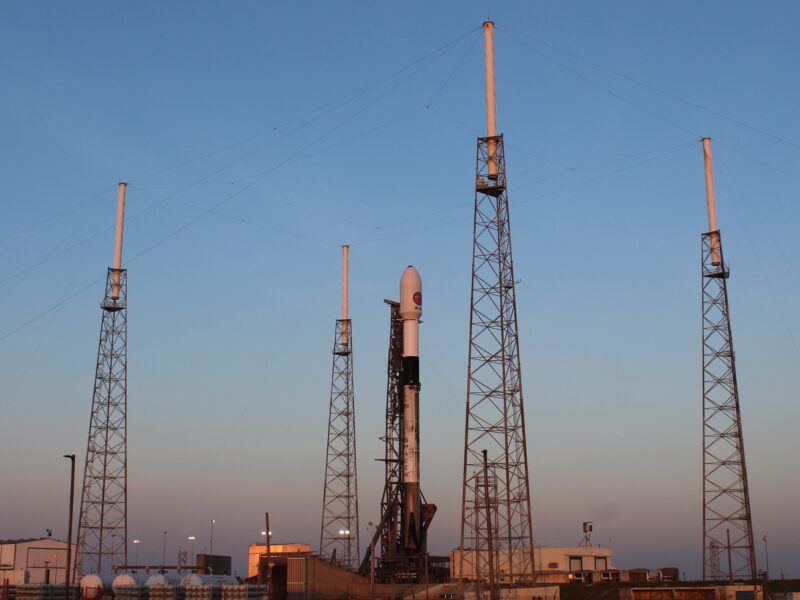 The Falcon 9 carrying ESA’s Euclid spacecraft