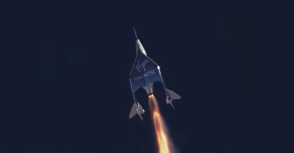 SpaceShipTwo ascent on Galactic 02