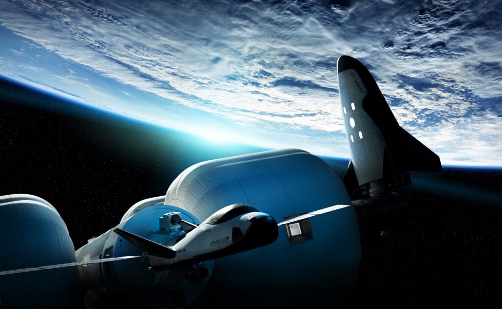 Sierra Space Dream Chaser and space station